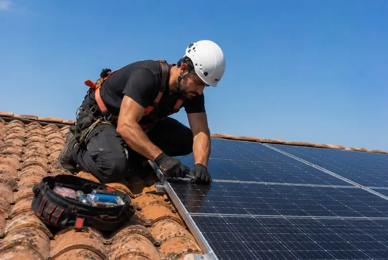 Maintenance et monitoring de panneaux solaires à Rayssac